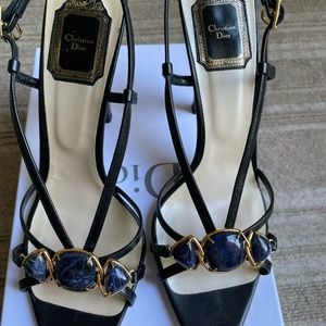 Christian Dior women Piedra Sandals, color Noir/Black in size 39